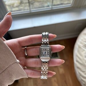 Silver Cartier Panthère Watch